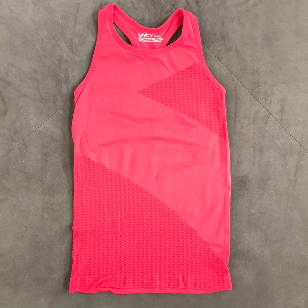 Ladies Unity Small red exercise tank top